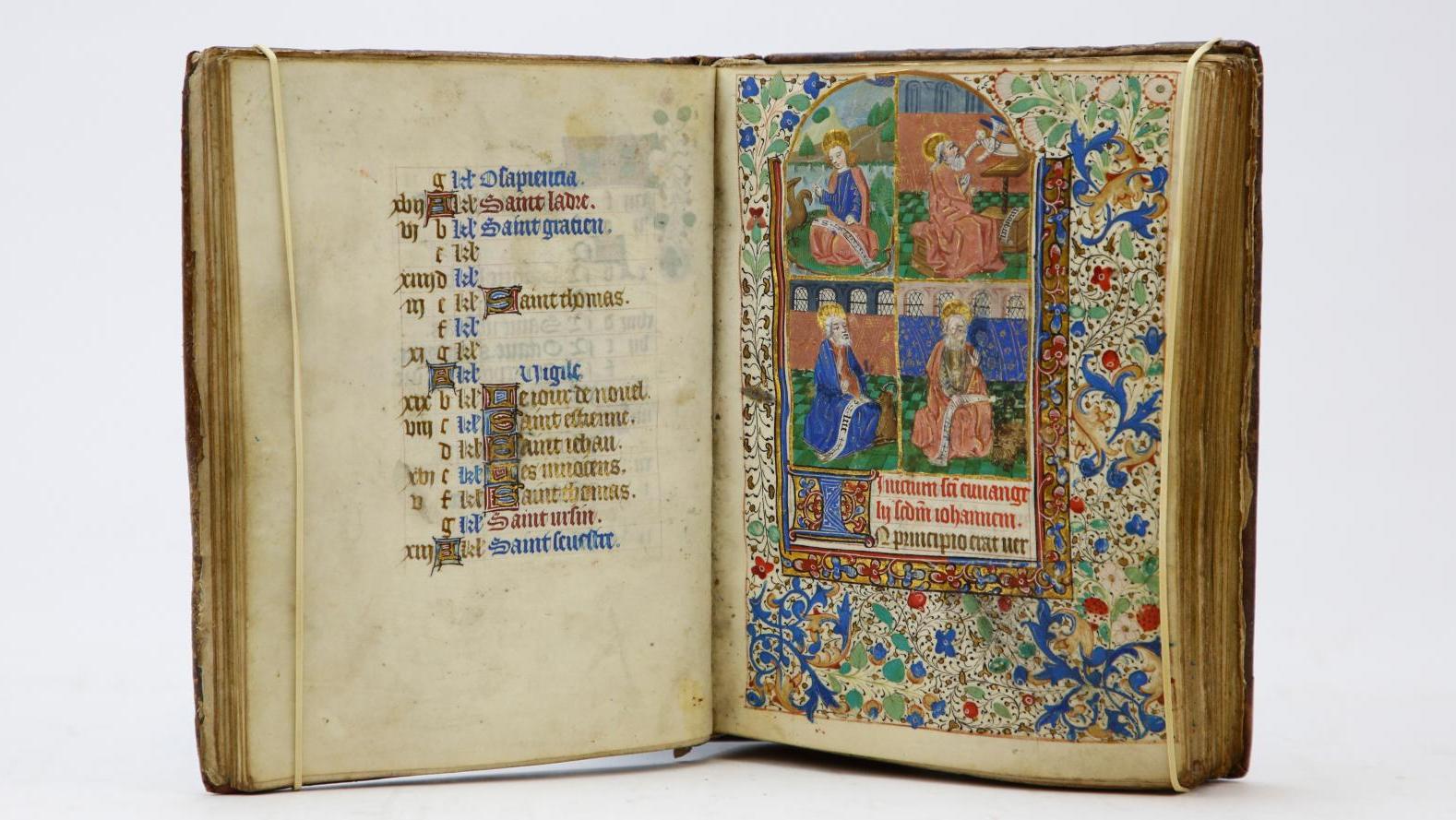 Livre d’heures, à l’usage d’un diocèse normand, manuscrit du début du XVe siècle,... Un livre d’heures à l’usage d’un diocèse normand 
