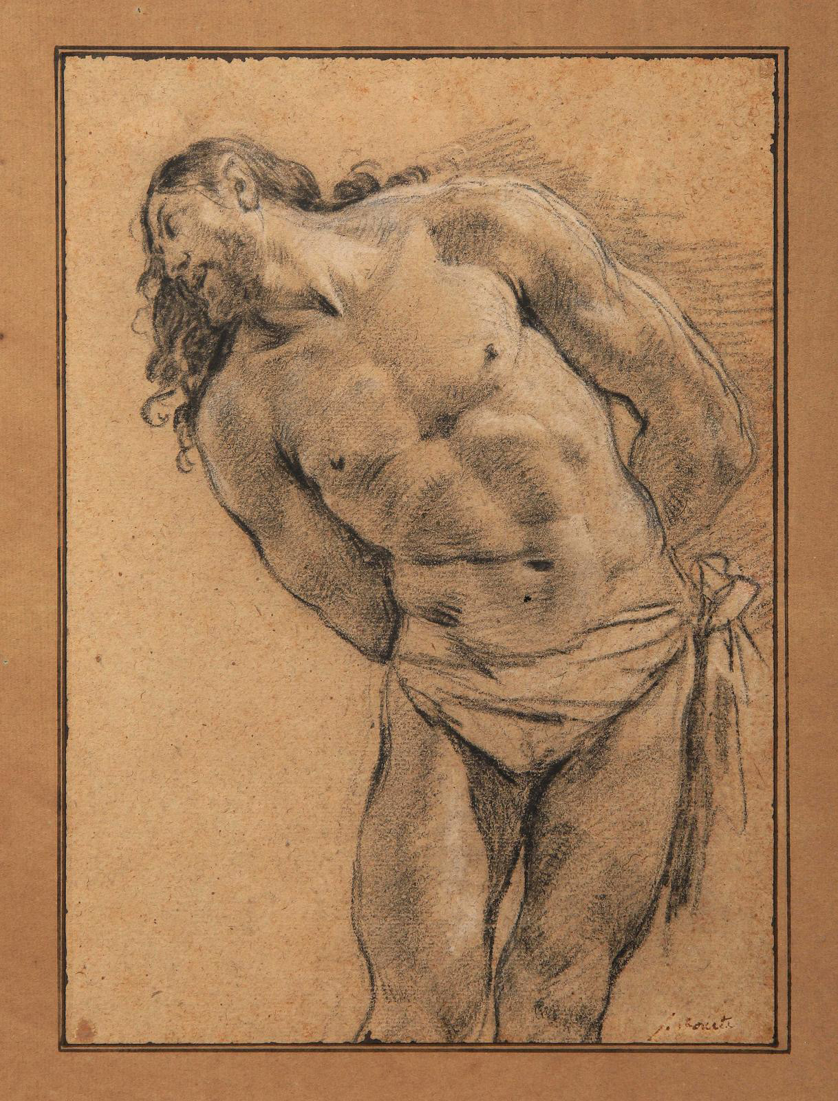 A Caravaggesque Christ by Simon Vouet 