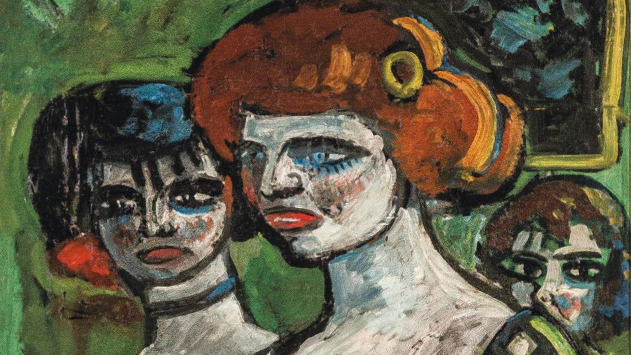 Auguste Chabaud (1882-1955), Les Filles en vert, 1907, huile sur toile, 81 x 65 cm.... Les demoiselles triomphantes d’Auguste Chabaud