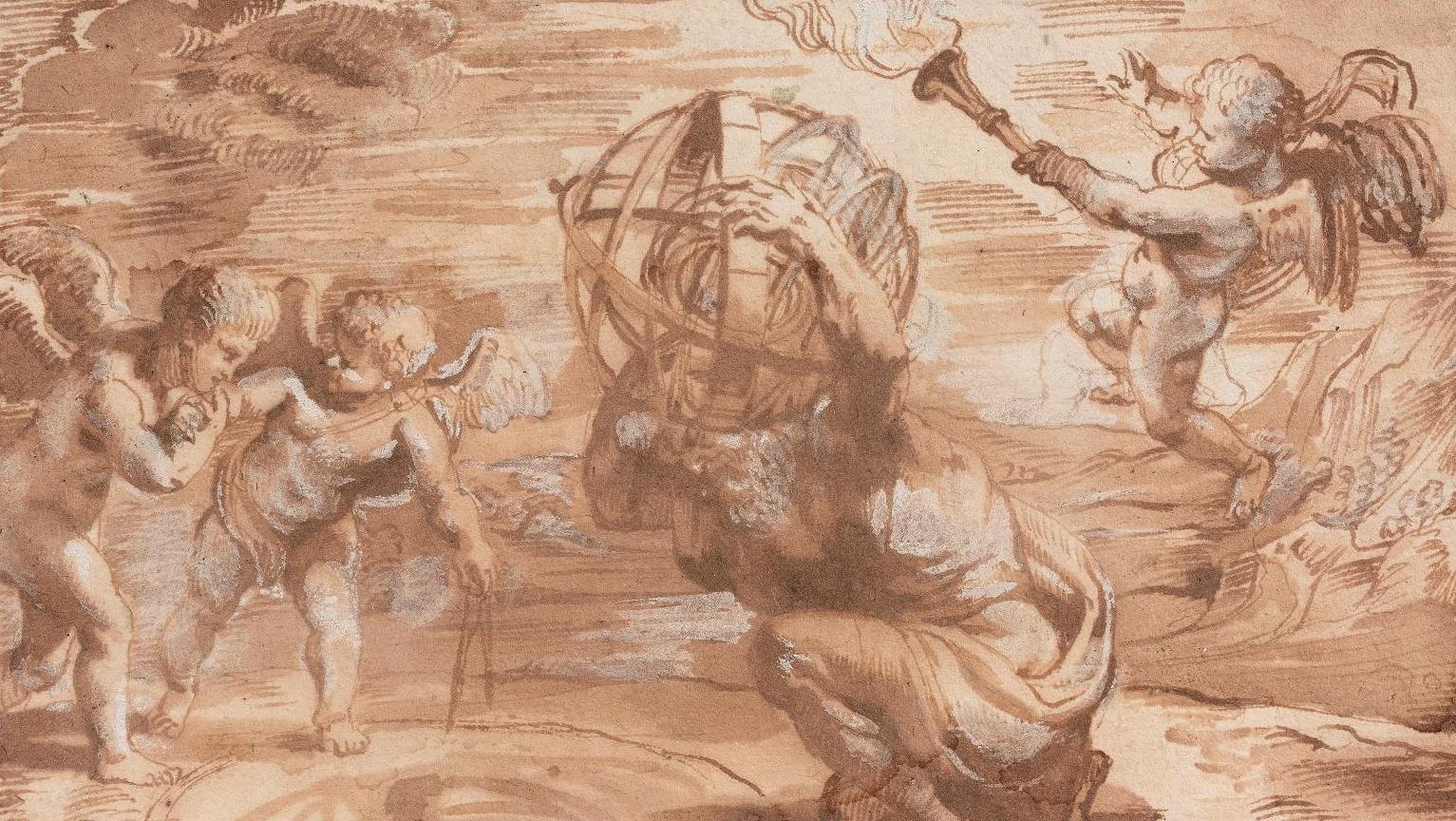 Pierre Paul Rubens (1577-1640), projet de vignette pour l’Opticorum libri sex de... Rubens illustrateur scientifique 