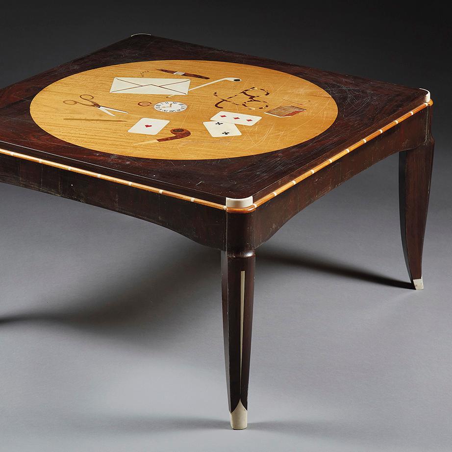 Après-vente - Une table de Leleu décorée par Foujita 