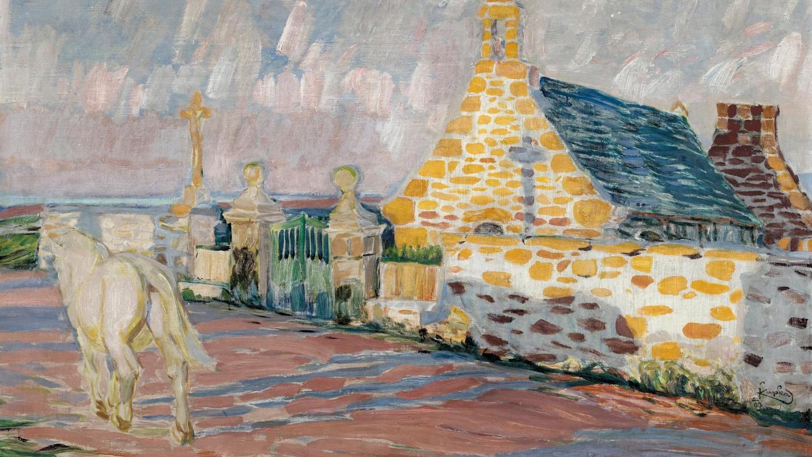 Frantisek Kupka (1871-1957), Le Cheval blanc, la chapelle Sainte-Anne devant la mer,... Frantisek Kupka, à la charnière de deux époques