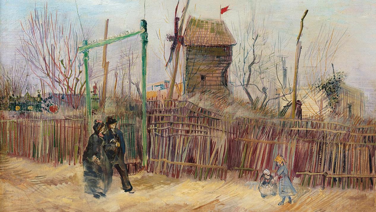 Vincent Van Gogh (1853-1890), Scène de rue à Montmartre (Impasse des Deux Frères... Van Gogh, un retour à Paris chaotique