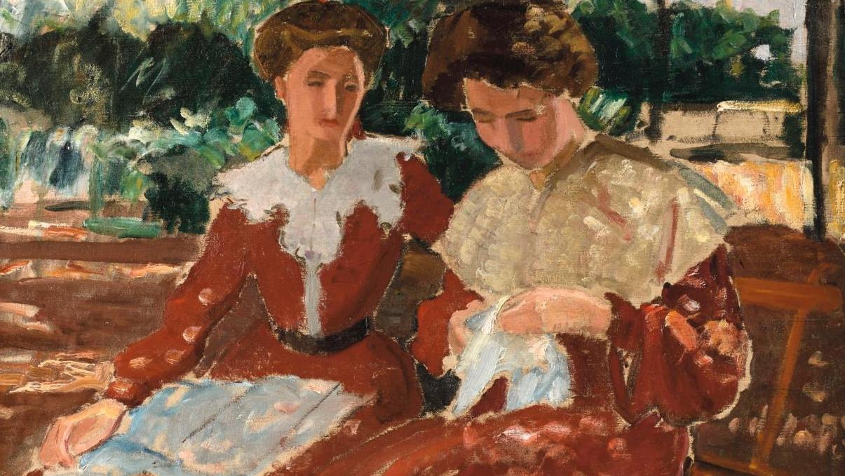 Jean Puy (1876-1960), Les Deux Sœurs, 1905, huile sur toile, 75 x 66,5 cm. Adjugé :... Jean Puy, aux couleurs de l’art moderne