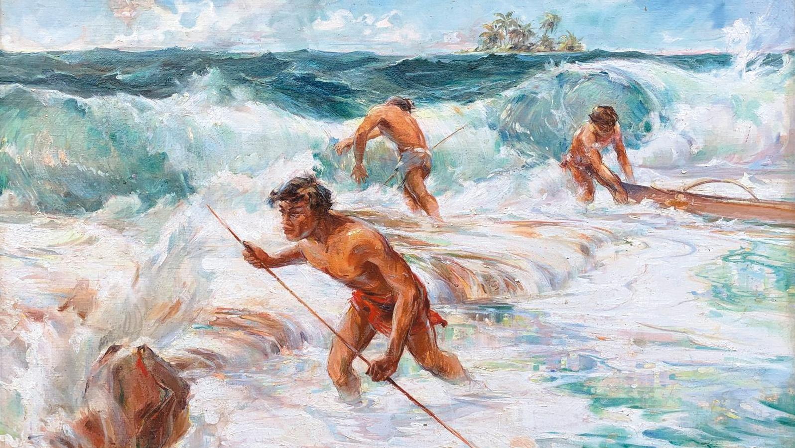   Huzé peint Tahiti