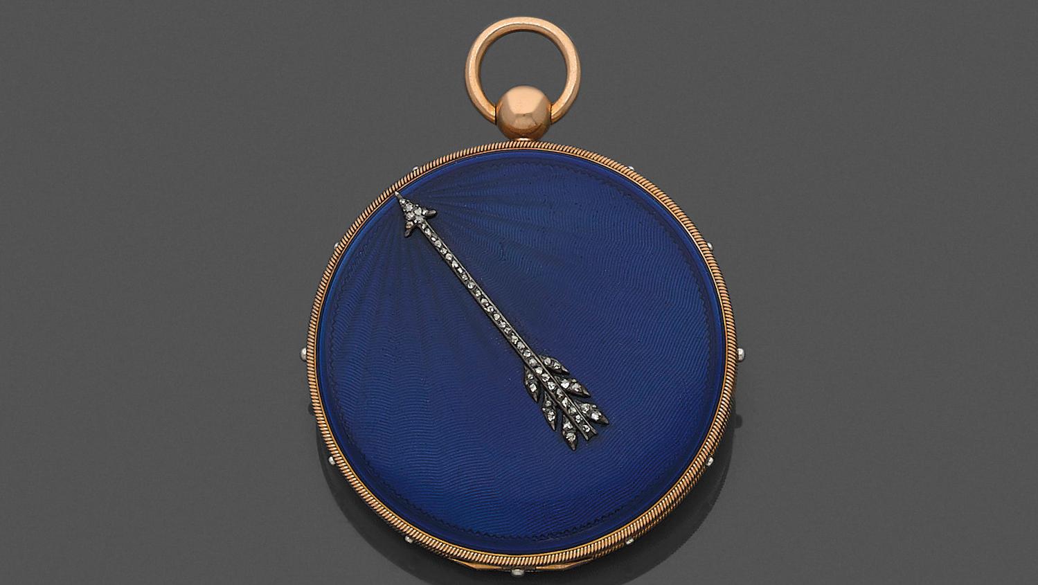 Abraham-Louis Breguet (1747-1823), "subscription tact watch", gold and royal blue... A Gem of a Watch by Breguet with a Distinguished Provenance