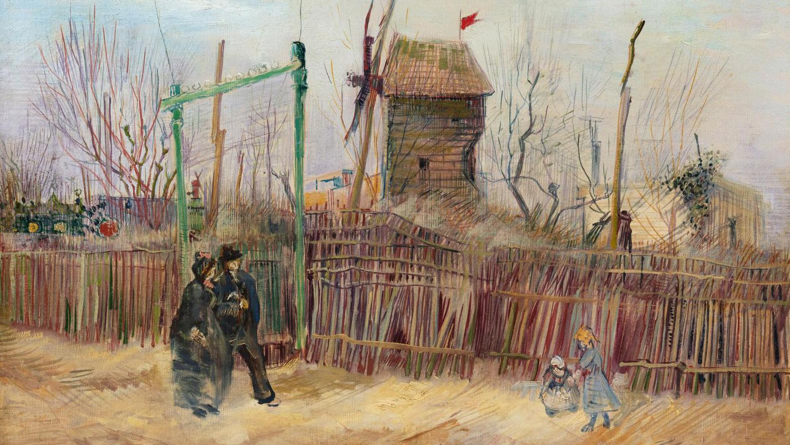 Vincent Van Gogh (1853-1890), Scène de rue à Montmartre (Impasse des Deux Frères... Van Gogh’s Chaotic Return to Paris 