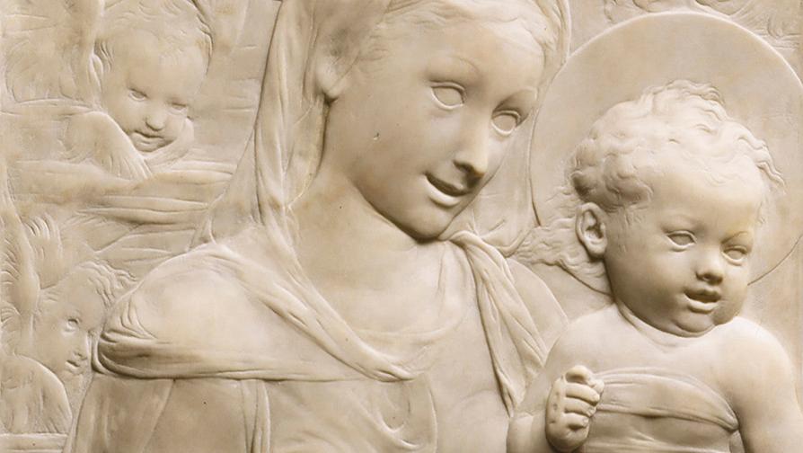 Desiderio da Settignano (vers 1430-1464), Vierge à l’Enfant, dite Madone Foulc, vers 1455-1460,... La sculpture italienne de la Renaissance, occasion d’une redécouverte