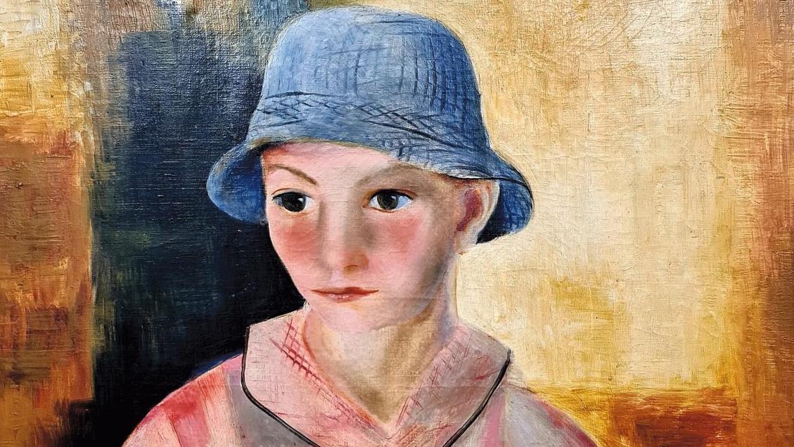 Moïse Kisling (1891-1953), Jeune enfant au chapeau bleu, 1928, huile sur toile signée,... Kisling, le «prince  de Montparnasse»