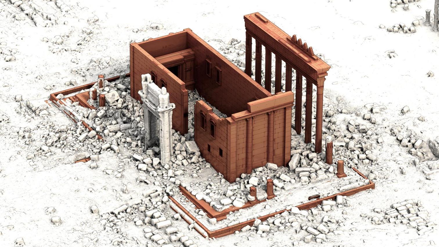 Le temple de Bêl à Palmyre en 3D.  Iconem, mémoire du patrimoine en danger