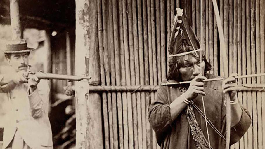 Charles Kroehle (1876-1902), five albumen prints including a Self-Portrait with a... Photographer Charles Kroehle's Peru