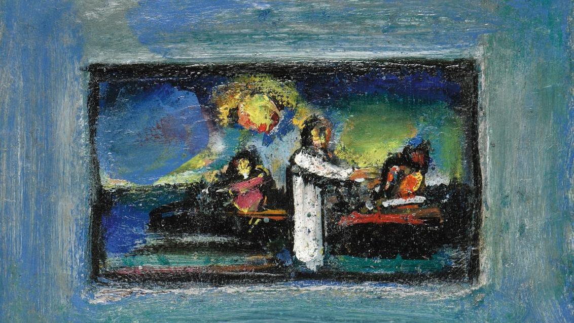 Georges Rouault (1871-1958), La Pêche miraculeuse, 1935, huile sur papier collé sur... Quête mystique 