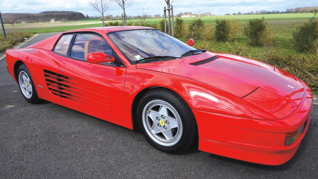 Ferrari Testarossa 1991, n° de série ZFFAA17B000088308, moteur V12 à 180°,  cylindrée... Les plus belles mécaniques sur la ligne de départ