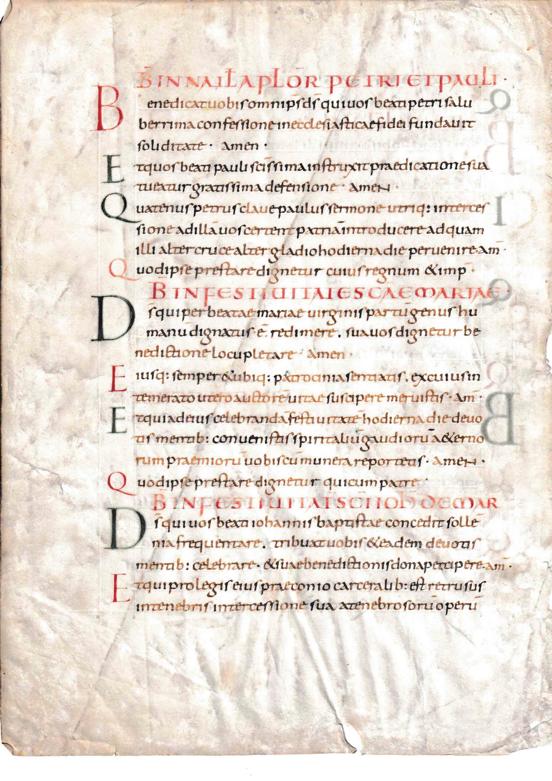 Un manuscrit carolingien