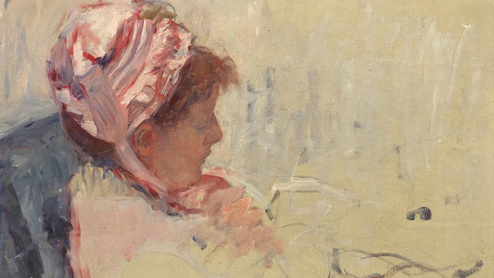 Mary Cassatt (1844-1926), Étude pour la tasse de thé ou L’Heure du thé, vers 1879-1881,... Mary Cassatt : l’artiste, sa sœur et l’impressionnisme…