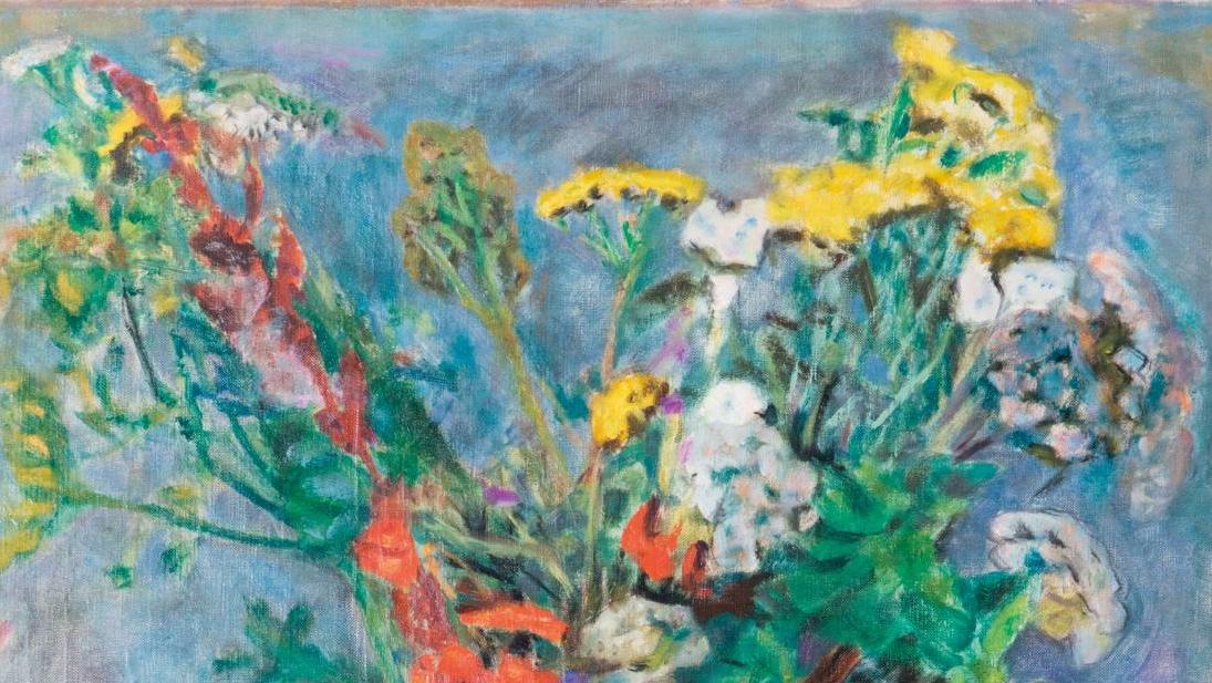 Pierre Bonnard (1867-1947), Vase de fleurs, vers 1914-1915, huile sur toile, 74 x 55 cm.... Bonnard, la peinture en liberté