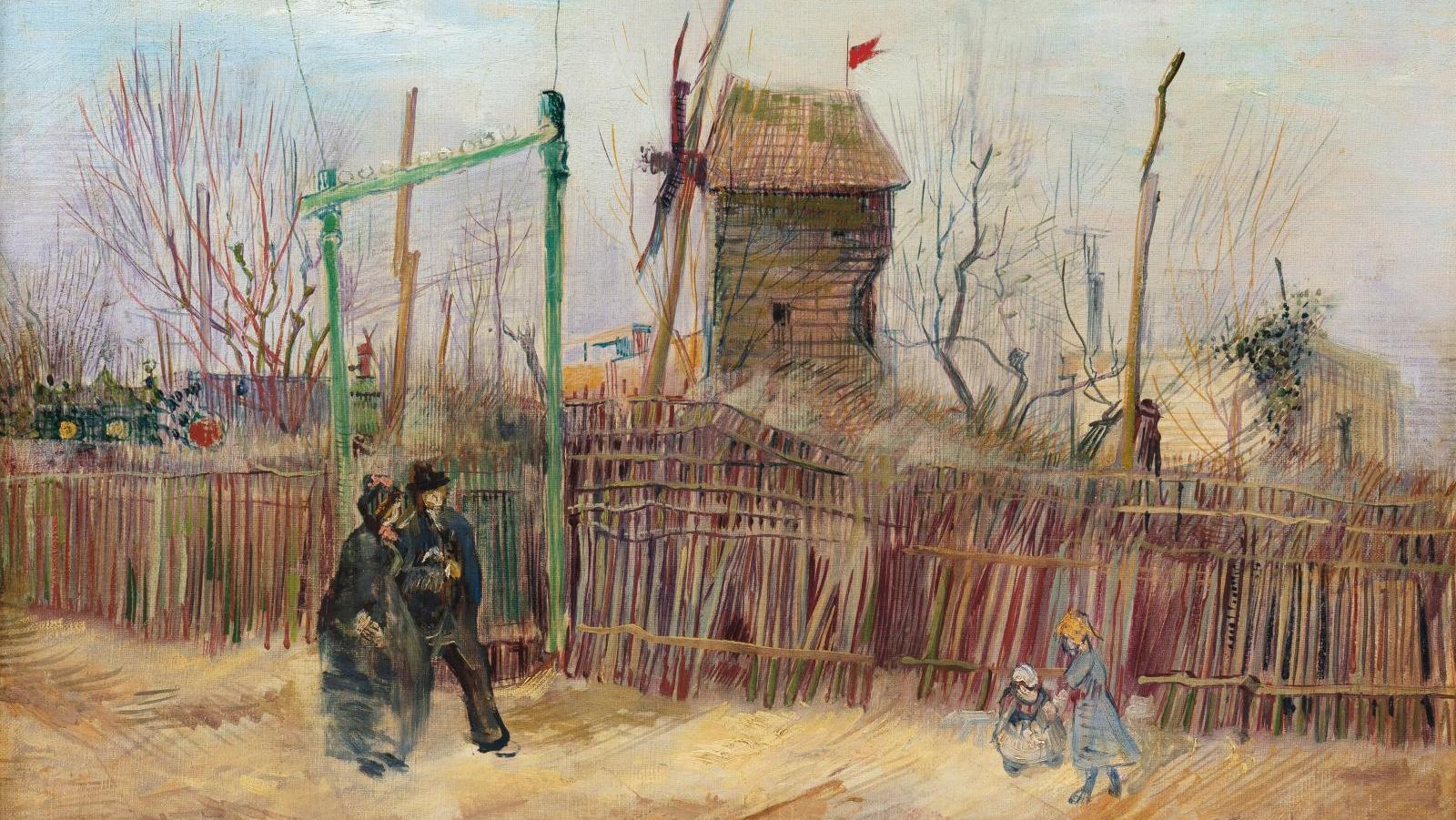 Adjugé : 13 091 250 €. Vincent Van Gogh (1853-1890), Scène de rue à Montmartre. Paris,... Premier trimestre, de nouveaux sommets pour le marché 