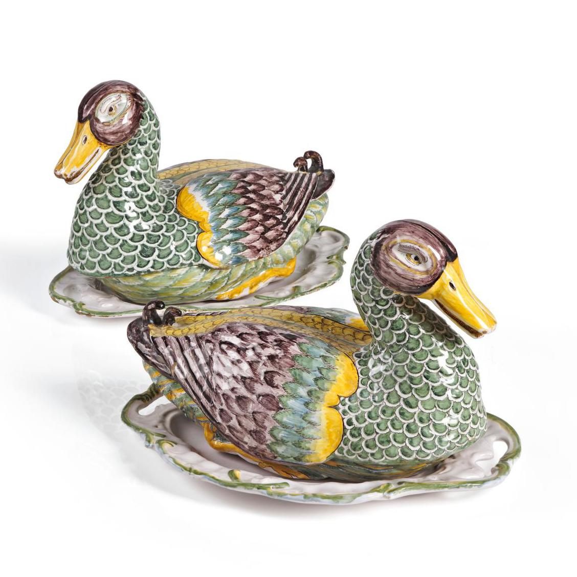 Faience Ducks in the Marseilles Style  - Pre-sale