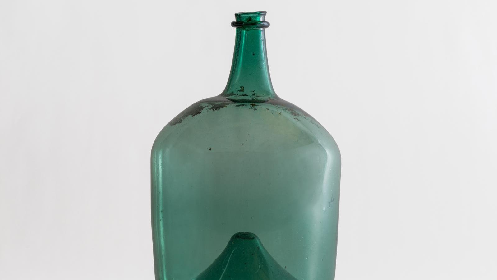 Carboy or demijohn, forest glass works in South-West Languedoc, France (Carmaux,... B for Bottle 