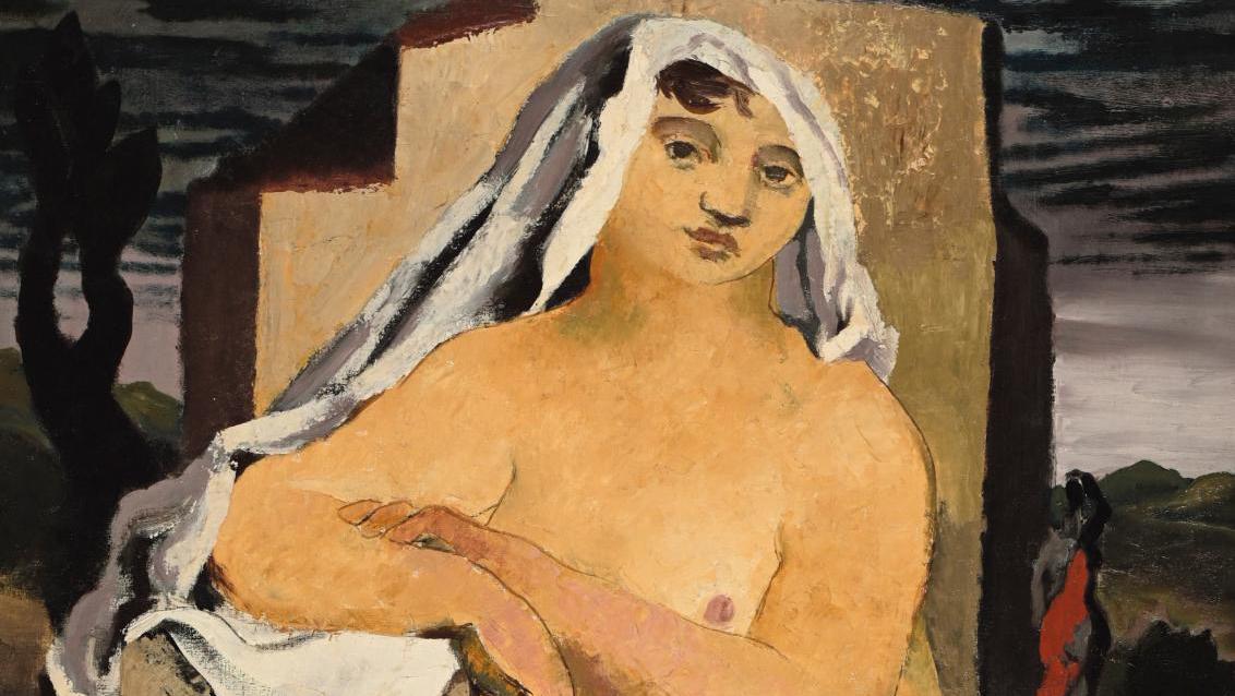 Jean Souverbie (1891-1981), Nu debout à la cruche (Standing Nude with a Jug), 1927,... From the Classicism of Souverbie to the Colors of Brittany