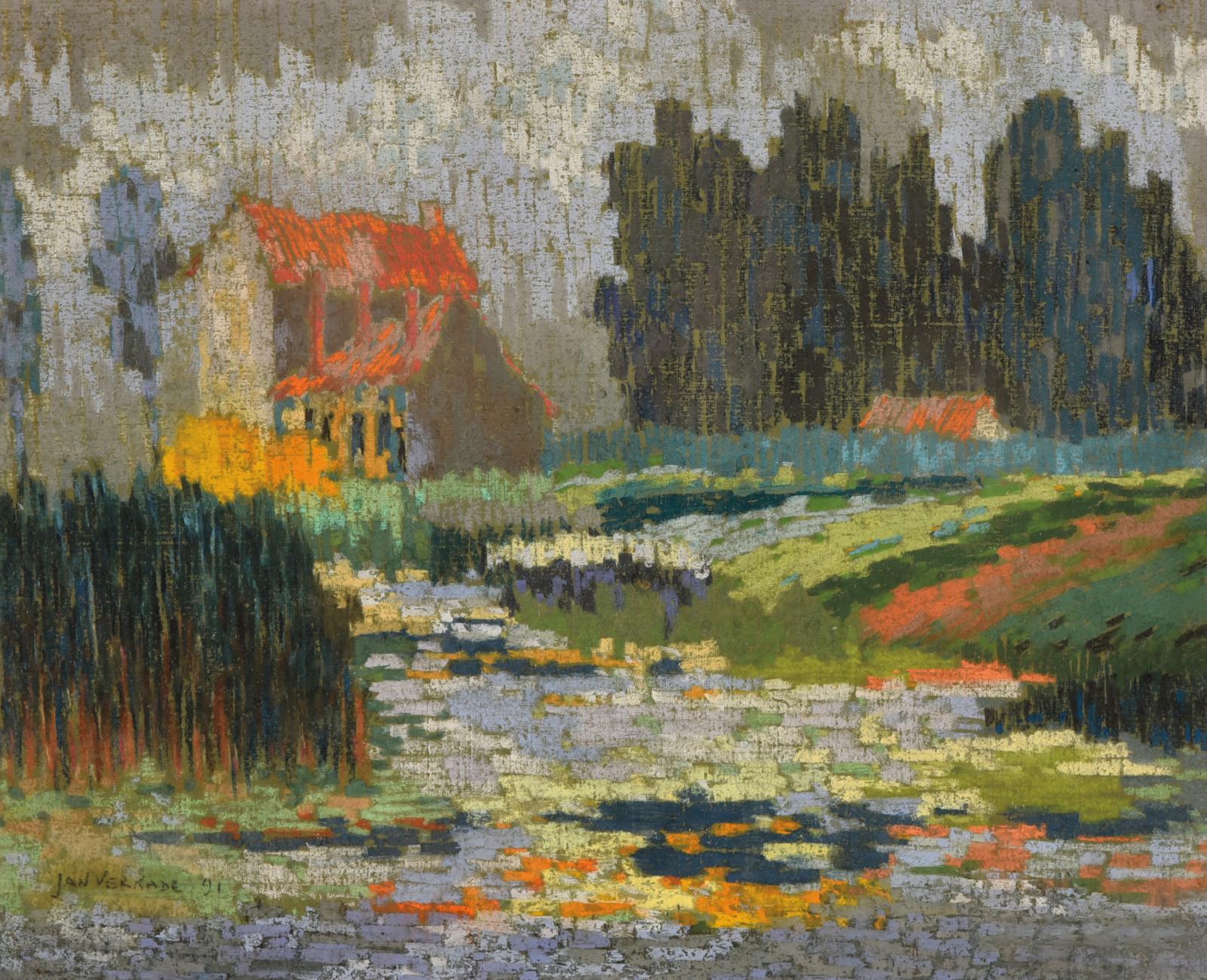Jan Verkade (1868-1946) interrompt en 1889 ses études à l’Académie des beaux-arts d’Amsterdam, et s’installe à Hattem, un village près de Zwolle. Cet 