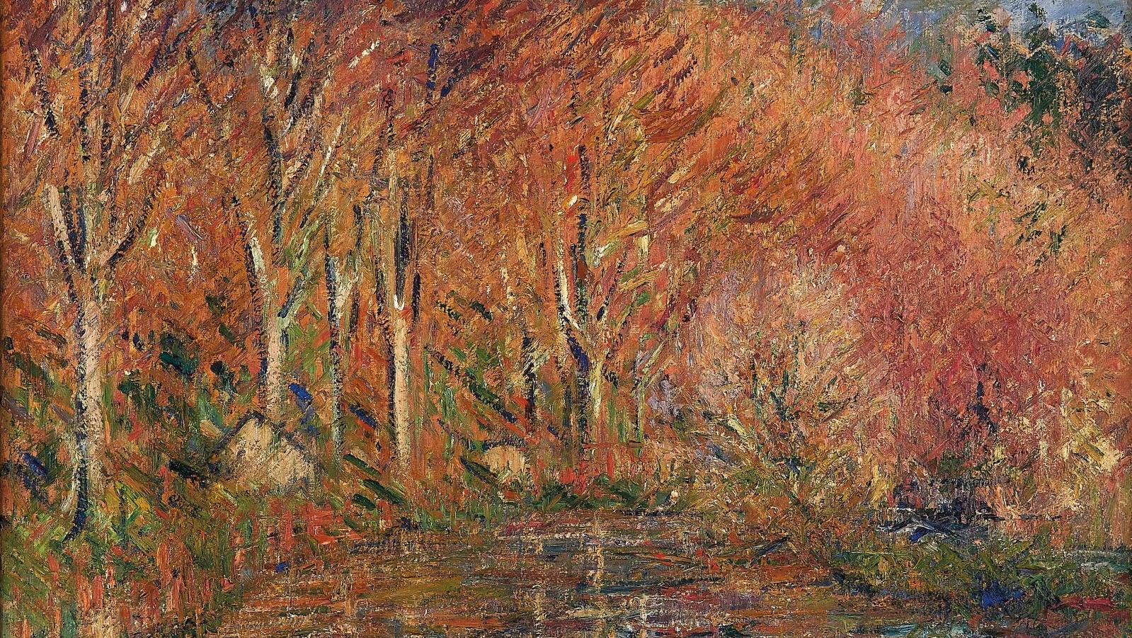 Gustave Loiseau (1865-1935), Rivière en Bretagne, 1928, huile sur toile signée, titrée... Gustave Loiseau et Paul Sérusier