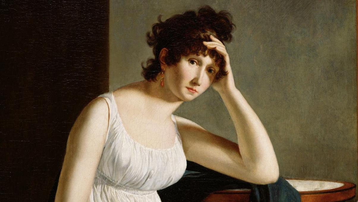 Constance Mayer  (1774-1821), Autoportrait, vers 1801, huile sur toile, 116 x 89 cm... Peintres femmes dans le sillage de la Révolution