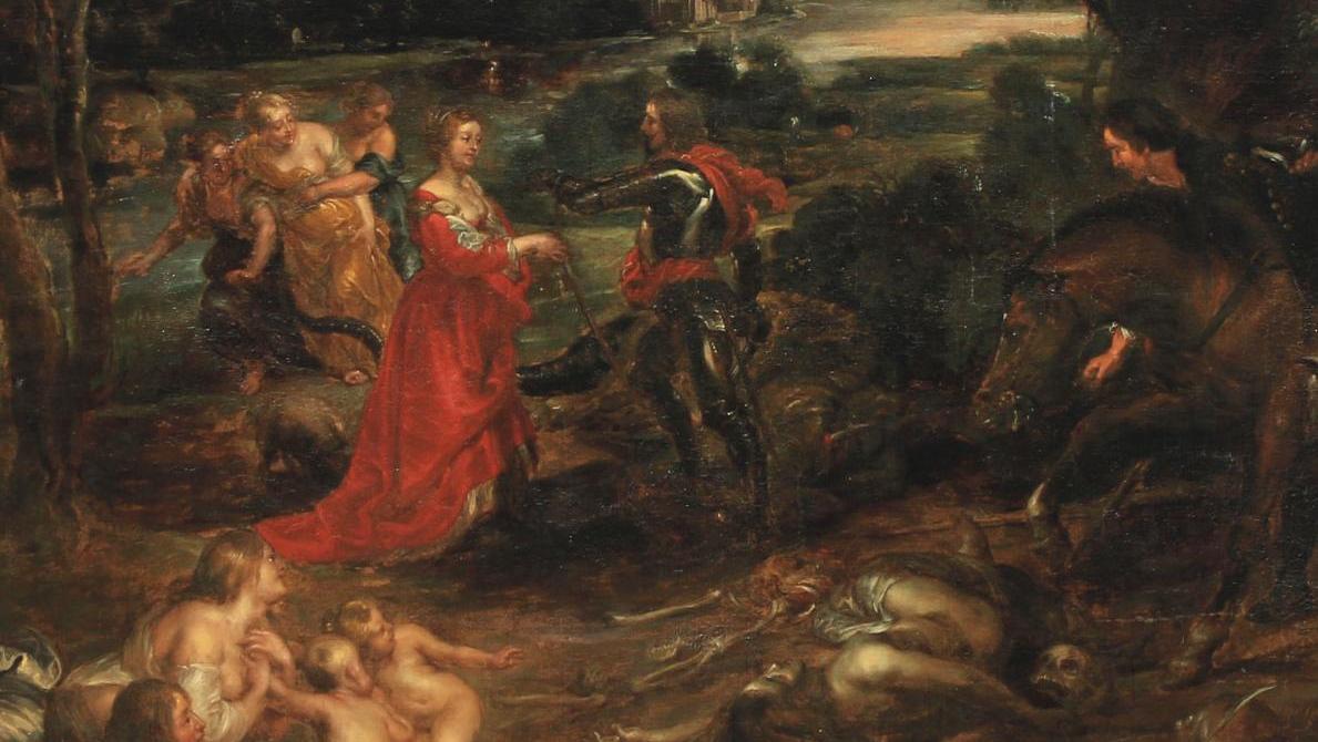 Atelier de Pierre Paul Rubens (1577-1640), Allégorie avec saint Georges et le dragon... De Rubens à Monet, itinéraire de la 33e Garden Party