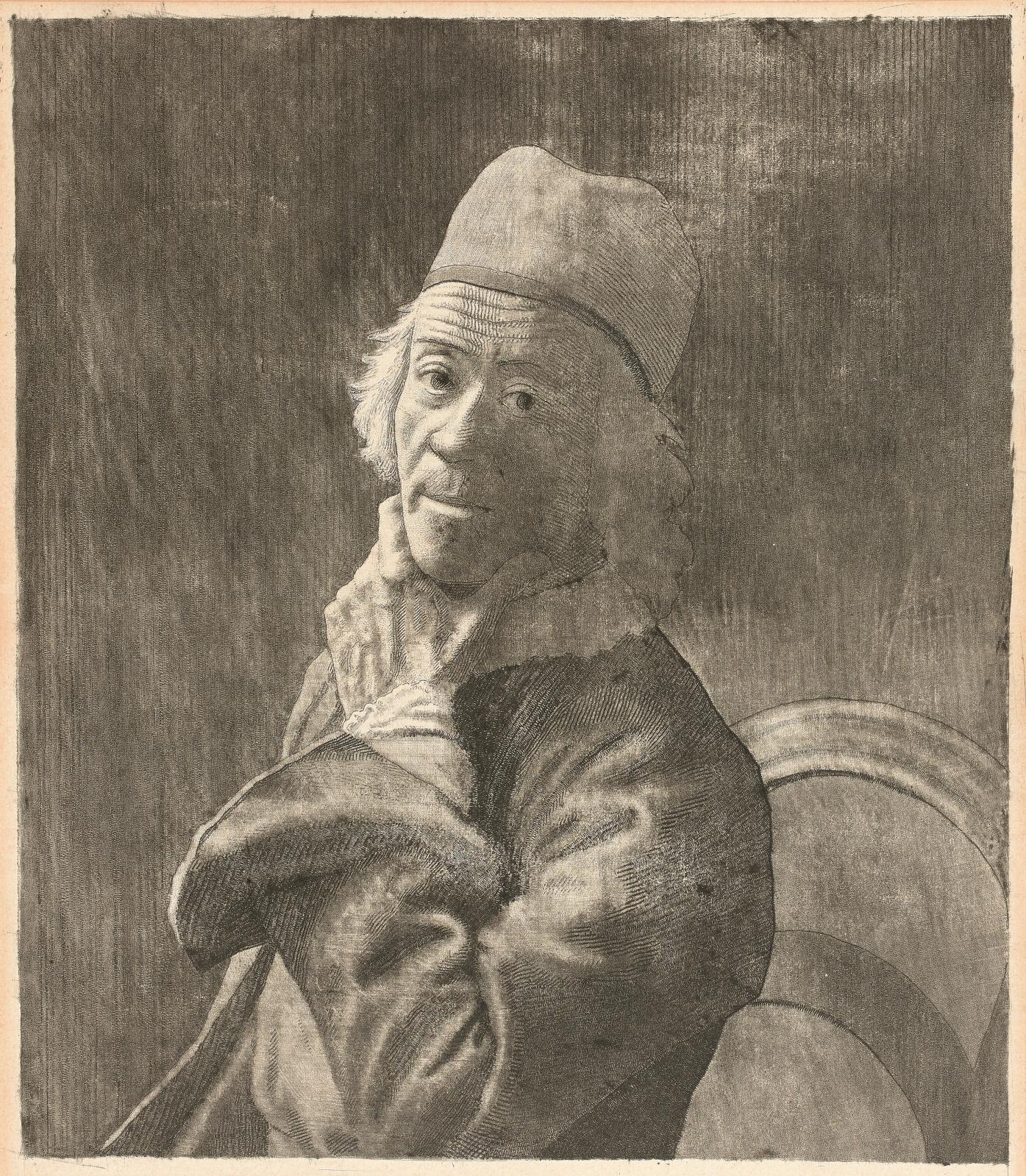Un autoportrait de Liotard à la manière noire