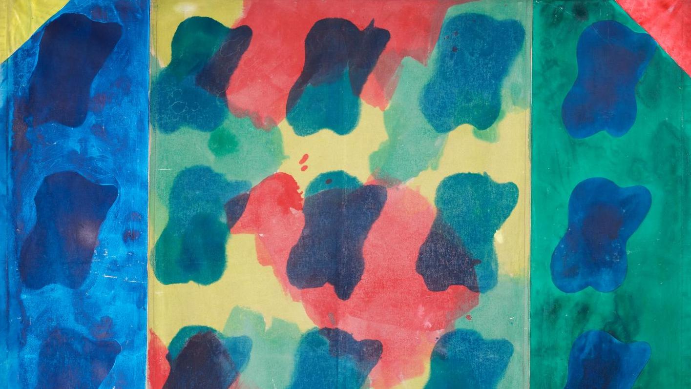Claude Viallat (b. 1936), Untitled, 1976, Acrylic on tarpaulin.Image courtesy of... Supports/Surfaces: Painting Above All