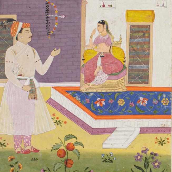 The Love Story of Amar Chattar and Sundari Virda in the Pure “Provincial Mughal” Style