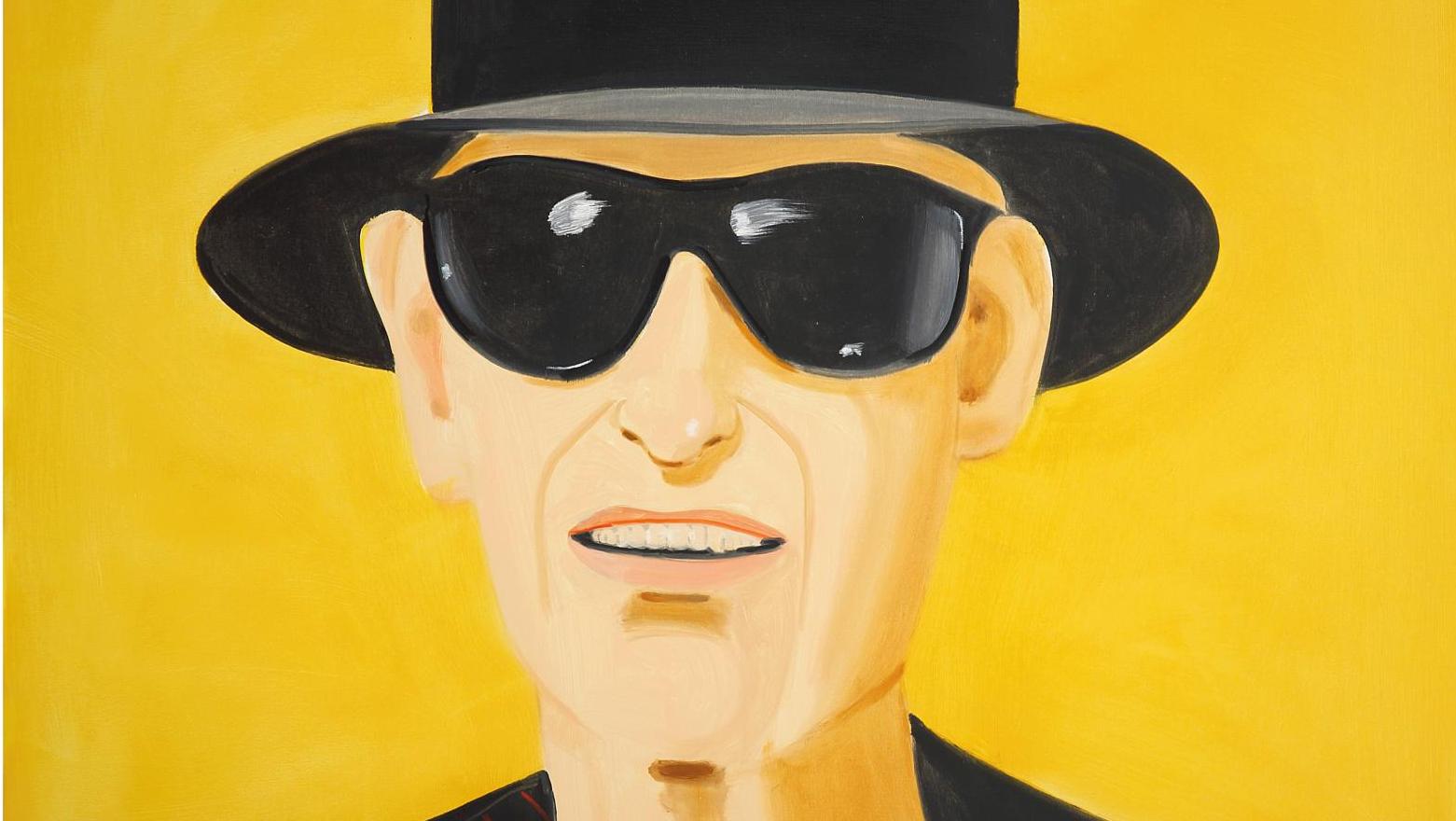 Alex Katz (né en 1927), Black Hat (Alex), 2010, huile sur toile, 122 x 152 cm. Estimation :... Les portraits contemporains d'Alex Katz