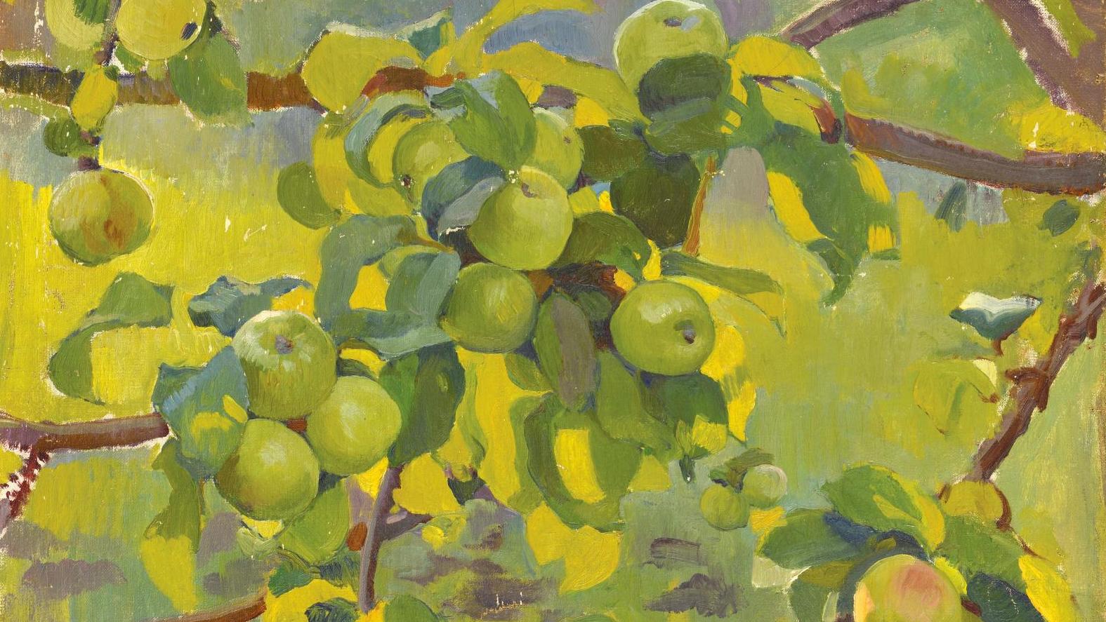 Zinaïda Serebrjakowa (1884-1967), Les Pommes vertes sur les branches, vers 1916,... Zinaïda Serebrjakowa, souvenirs de Russie