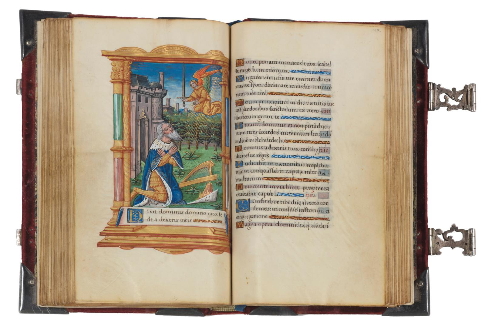 Paris, c. 1520-1530. Ferial psalter in French, illuminated manuscript on parchment with seven large miniatures by the artist designated as