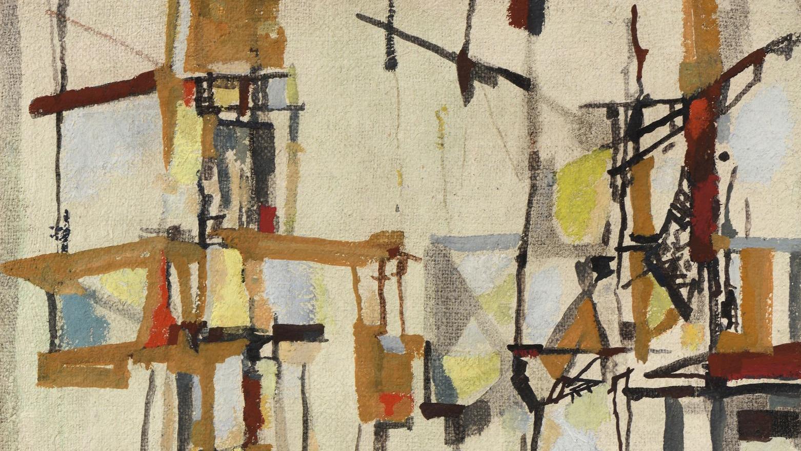 Maria Helena Vieira da Silva (1908-1992), Composition, 1951, huile sur toile, 38 x 48 cm.... Maria Helena Vieira da Silva, rythmes et vibrations