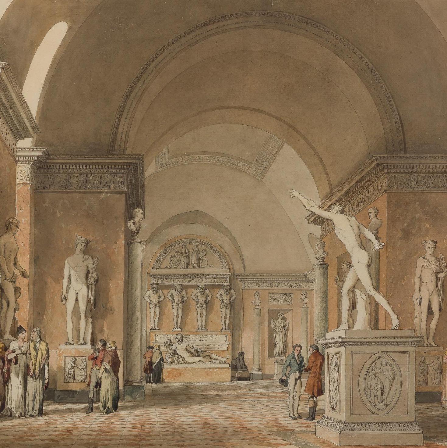 Un dessin de Fontaine pour le Louvre