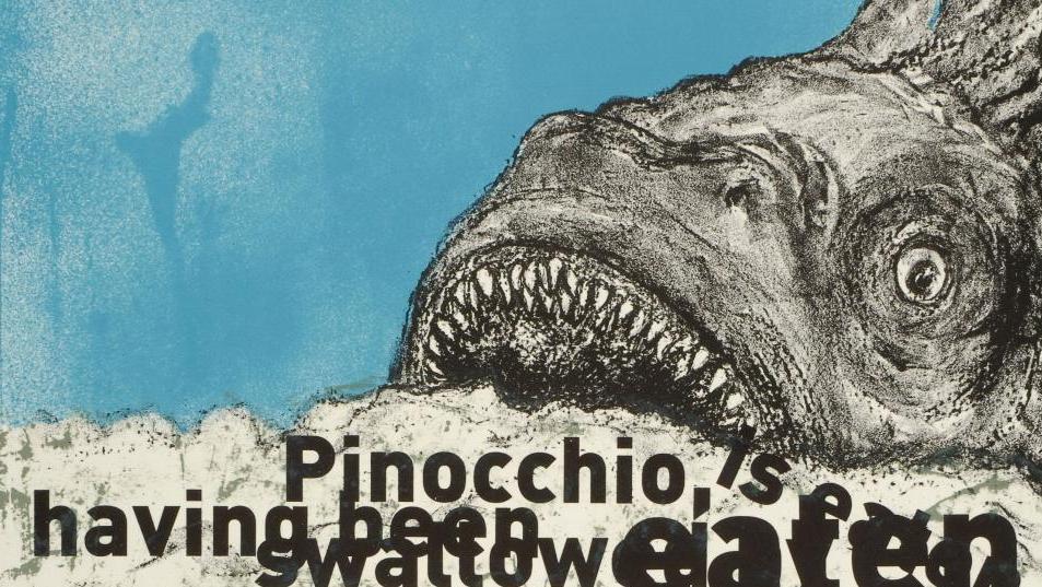 Jim Dine (né en 1935), extrait du portfolio Pinocchio, 2006, lithographie, éditions... Jim Dine, Pinocchio