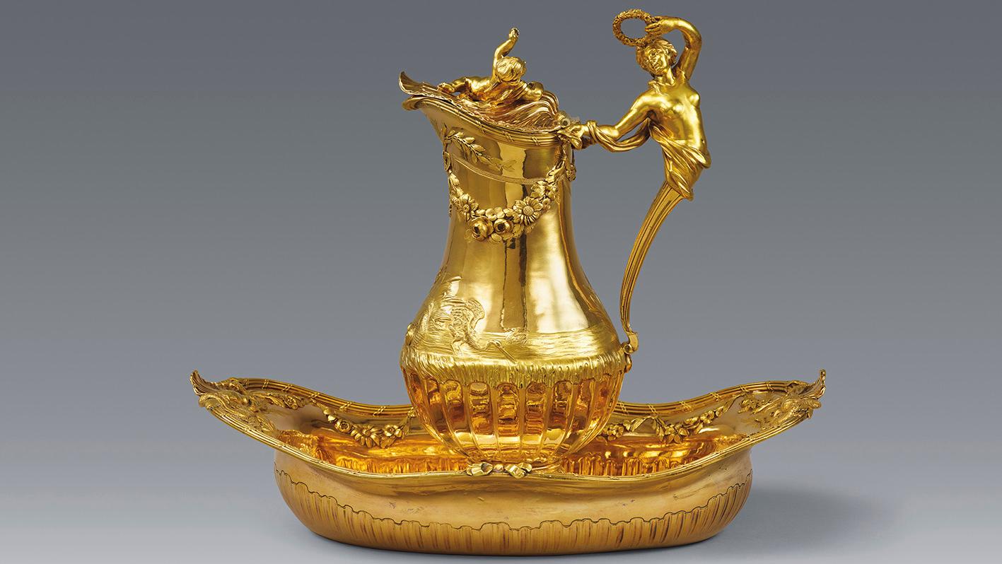 Jean-Baptiste François Chéret, Paris, 1770, Ensemble de toilette en argent doré pour... Collection Bernard De Leye :  la quête de l’exceptionnel 