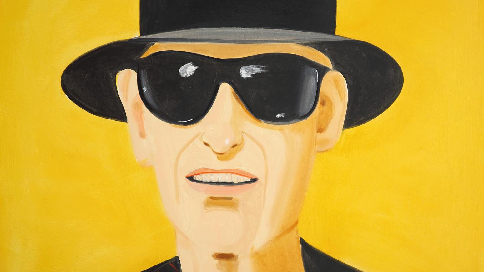 Alex Katz (né en 1927), Black Hat (Alex), 2010, huile sur toile, 122 x 152 cm. Adjugé :... Alex Katz, entrée réussie sur le marche français
