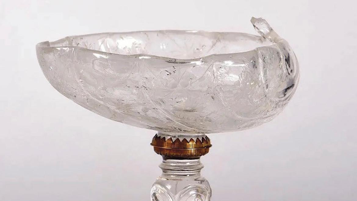 Milan, fin du XVIe siècle. Vase en forme de coquille, dit « nef », cristal de roche... Quand le cristal de roche se fait sculpture