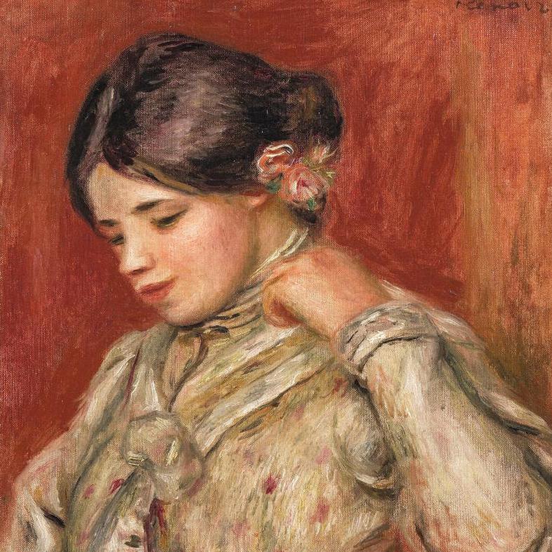 Renoir’s "Young Woman with Flowers" Blossoms - Lots sold