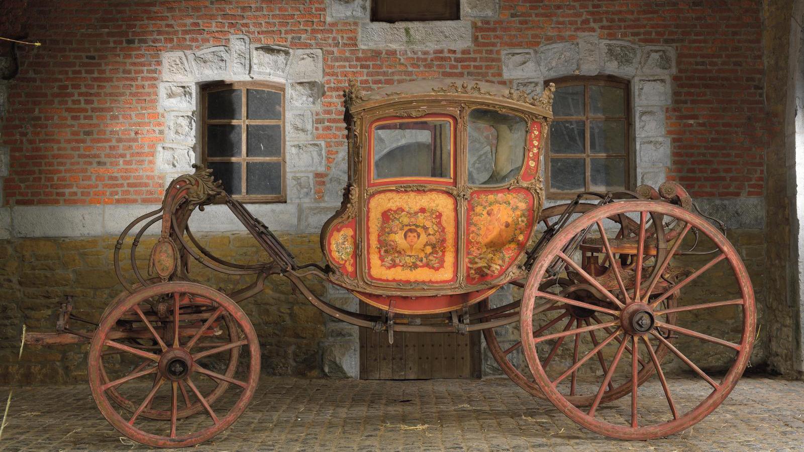 The Count of Farrobo’s gala coupé, Portugal, last third of the 18th century, painted... On the Road with André Becker’s Carriage Collection 