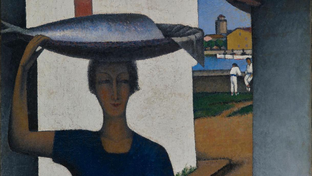 Félix Élie Bonnet, dit Tobeen (1880-1938), A Tuna !, huile sur toile signée, titrée,... Tobeen, un peintre régionaliste basque d’avant-garde