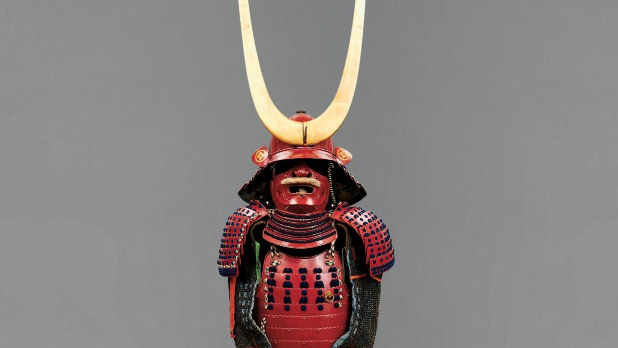 Armure de guerrier japonaiset ses deux coffres de rangement, Japon,début époque Edo... Les armures de samouraïs