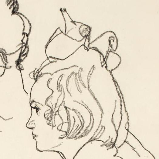 Un dessin d’Egon Schiele apaisé - Zoom