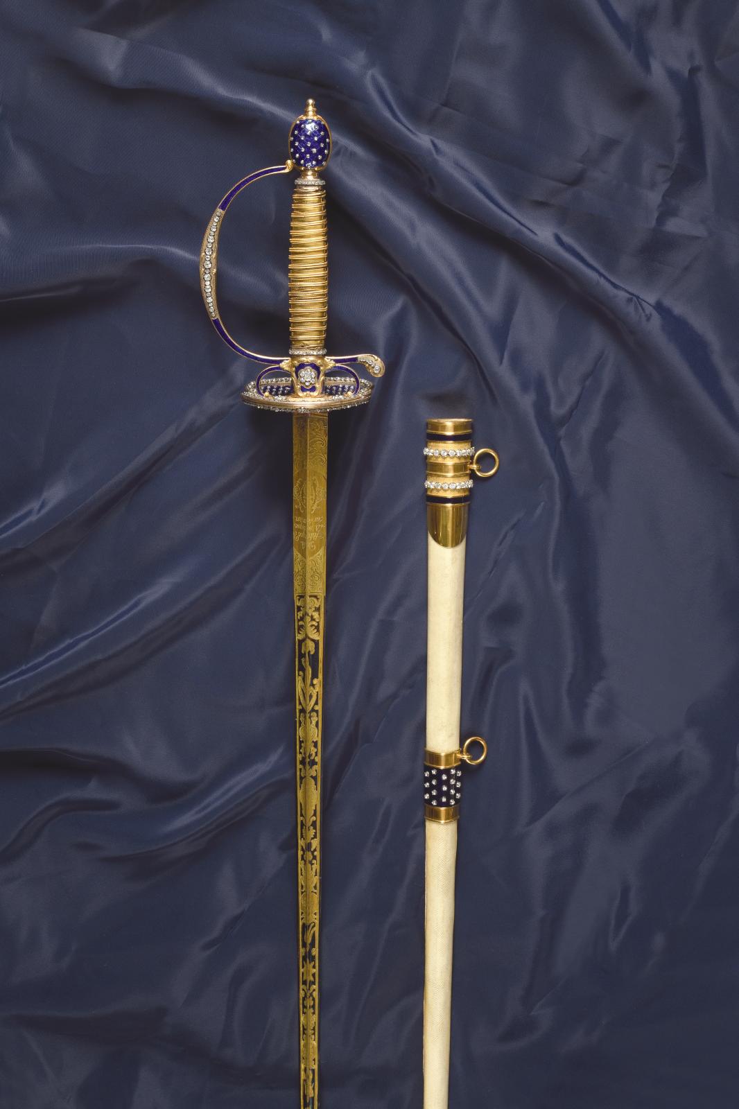 Une épée d'orfèvre d'époque Louis XVI