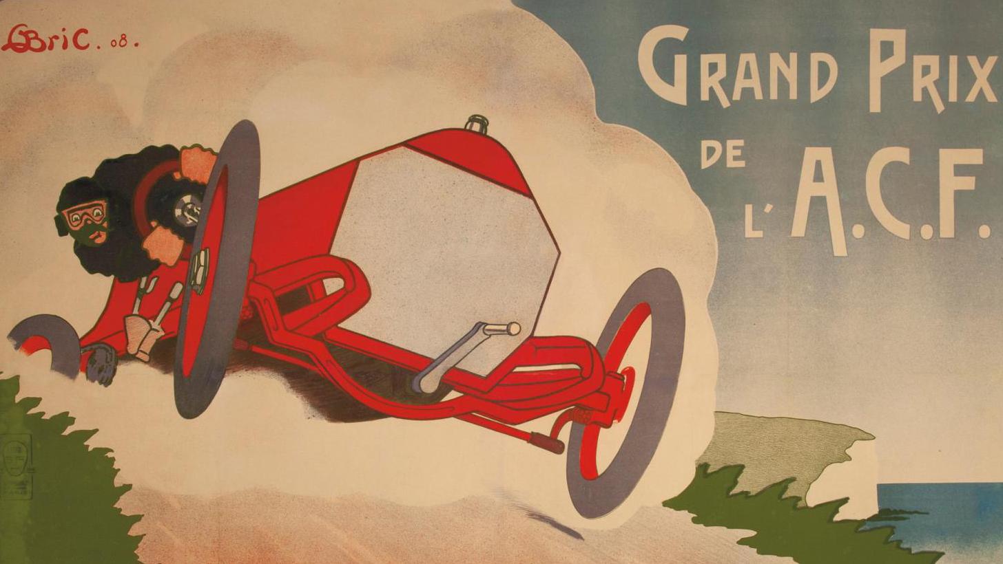 Georges Géo-Bric (19th-20th century), Dieppe. Grand Prix de l'A.C.F., 6 et 7 juillet... Posters and the Art of Motor Racing 