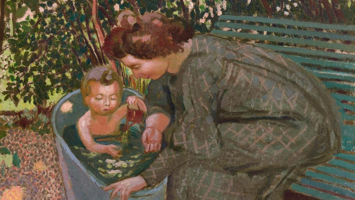 Maurice Denis (1870-1943), Le Bain en plein air, 1904, collection particulière, par... Giverny : côté jardin. De Monet à Bonnard