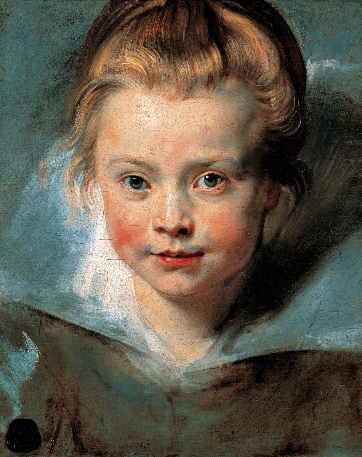 Pierre Paul Rubens (1577-1640), Portrait de Clara Serena Rubens, vers 1616, huile sur toile, 25,5 x 32,2 cm, Vaduz, collections princières