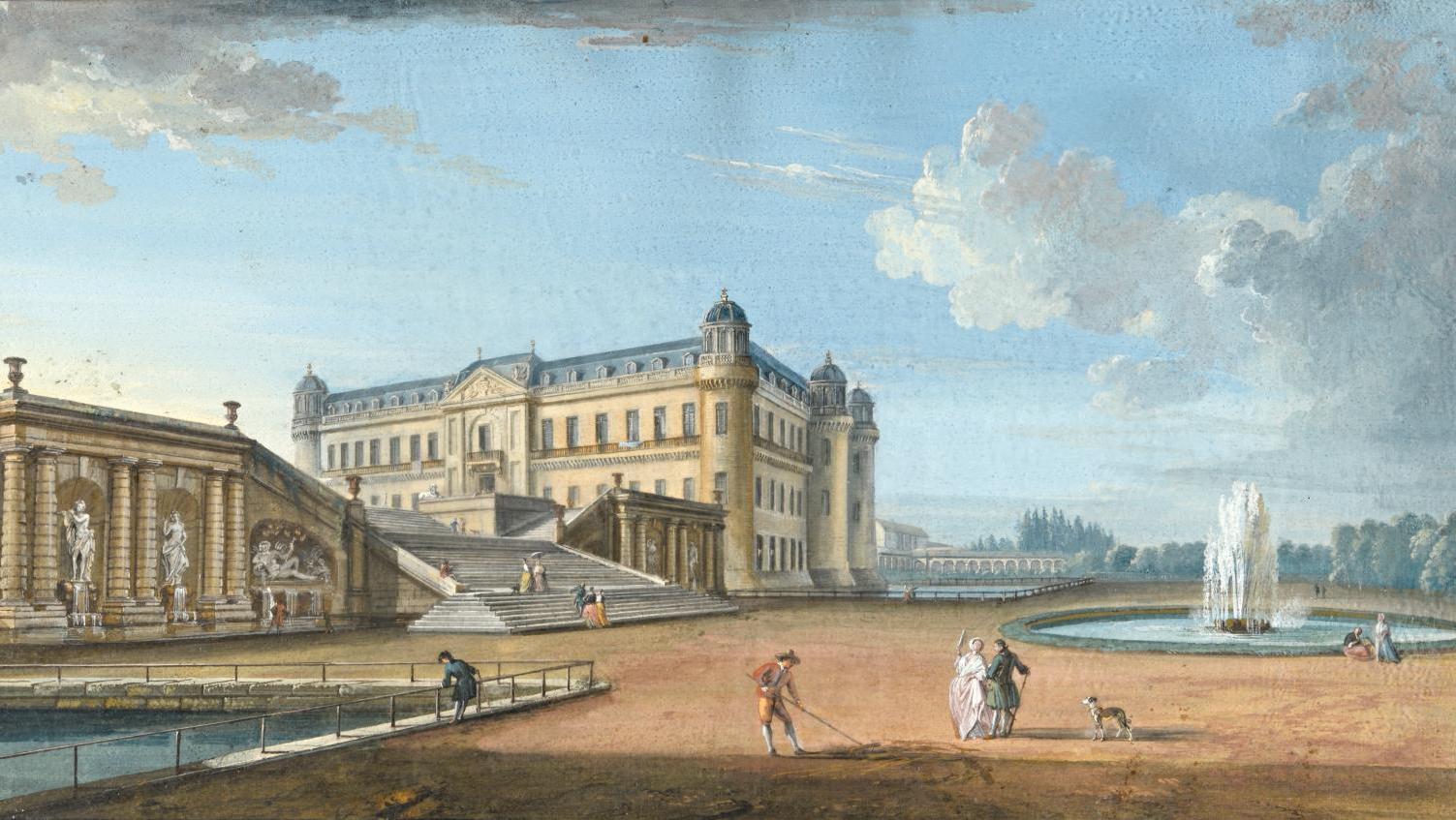 Jean-Baptiste Lallemand (1716-1803), Vue du château de Chantilly au XVIIIe siècle,... Acquisitions à Chantilly : merci les amis !